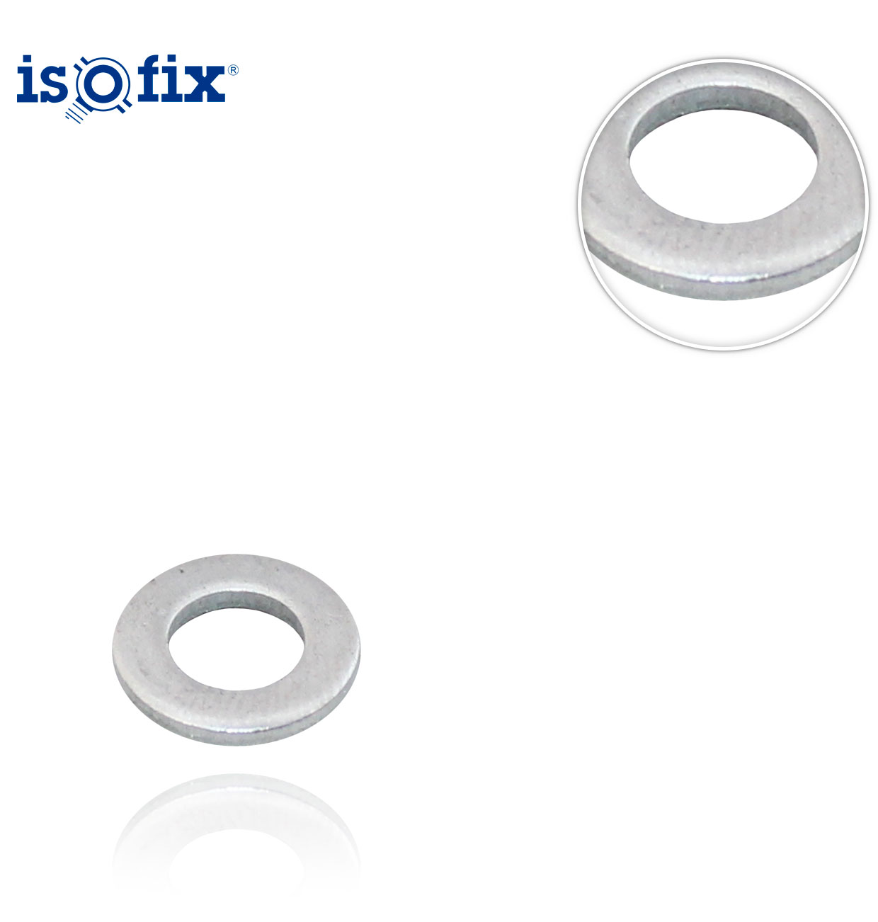 M-6 ** ZINC-PLATED HEX FLAT WASHER