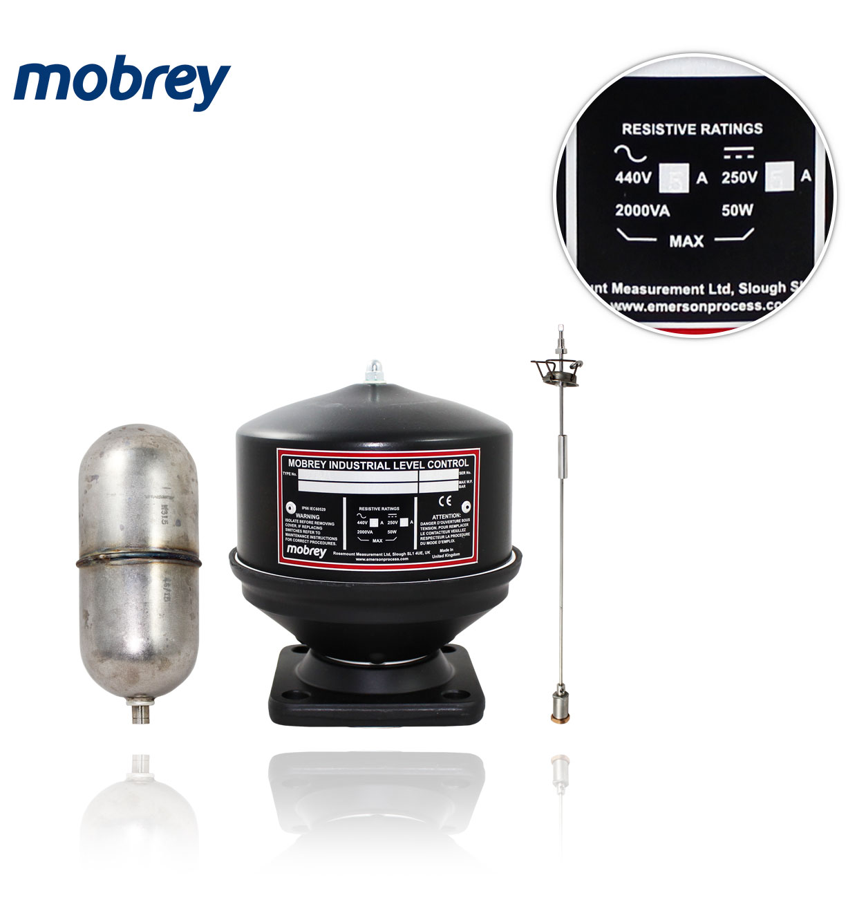 BD09/1 PN25 1 WITH DIFF.25 MOBREY VERTICAL LEVEL SWITCH