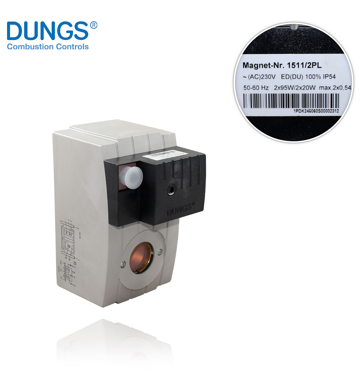 NR 1511/2PL 220/240 V DUNGS CONNECTOR COIL FOR DMV-DLE 5080/11 ECO 248496