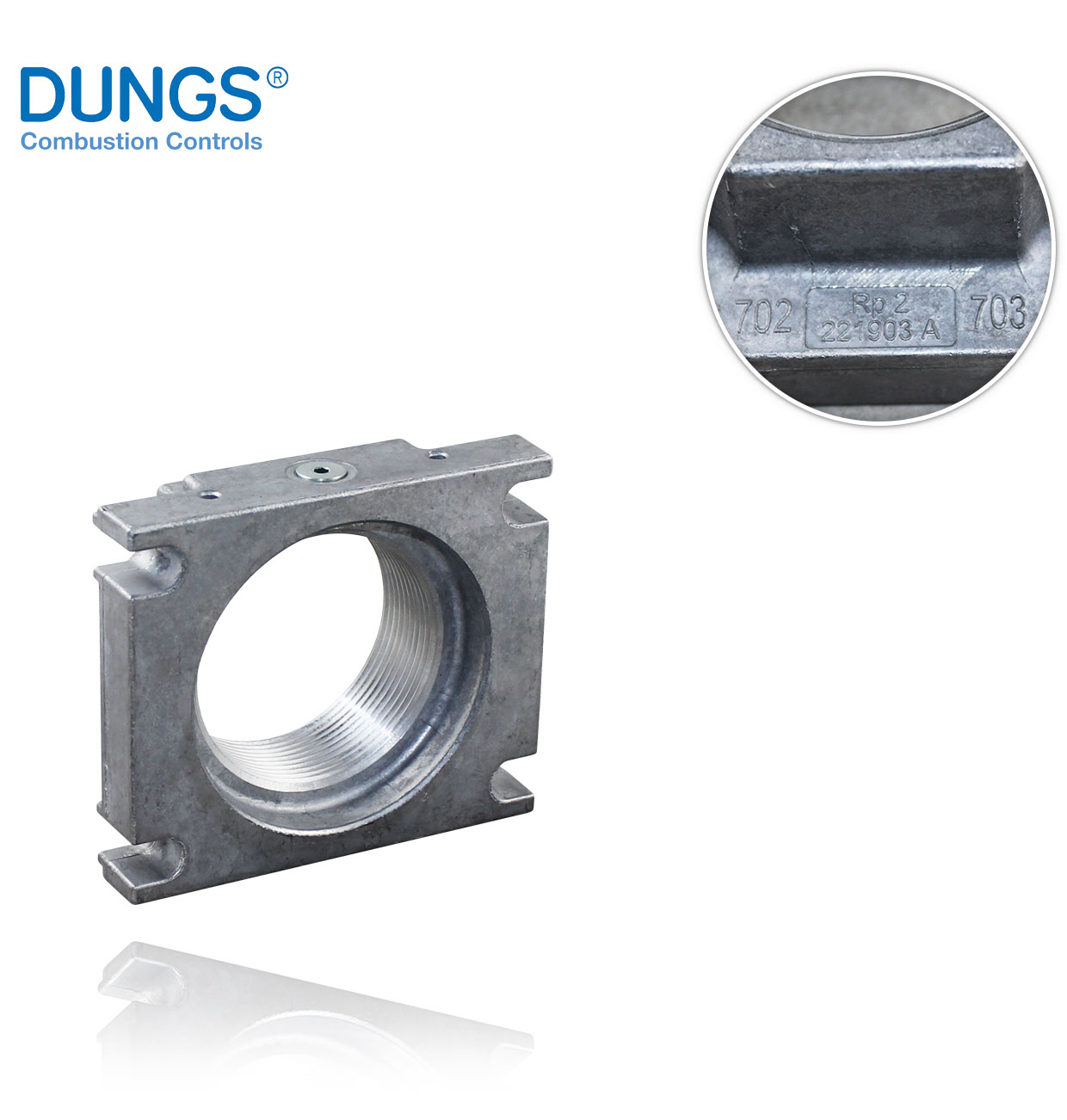 FLANGE WITH PLUG R2" FOR DMV 512/11+520/11 DUNGS