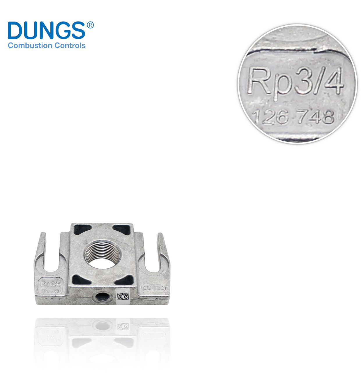 R3/4" DUNGS FLANGE WITH PLUG FOR MB410/412
