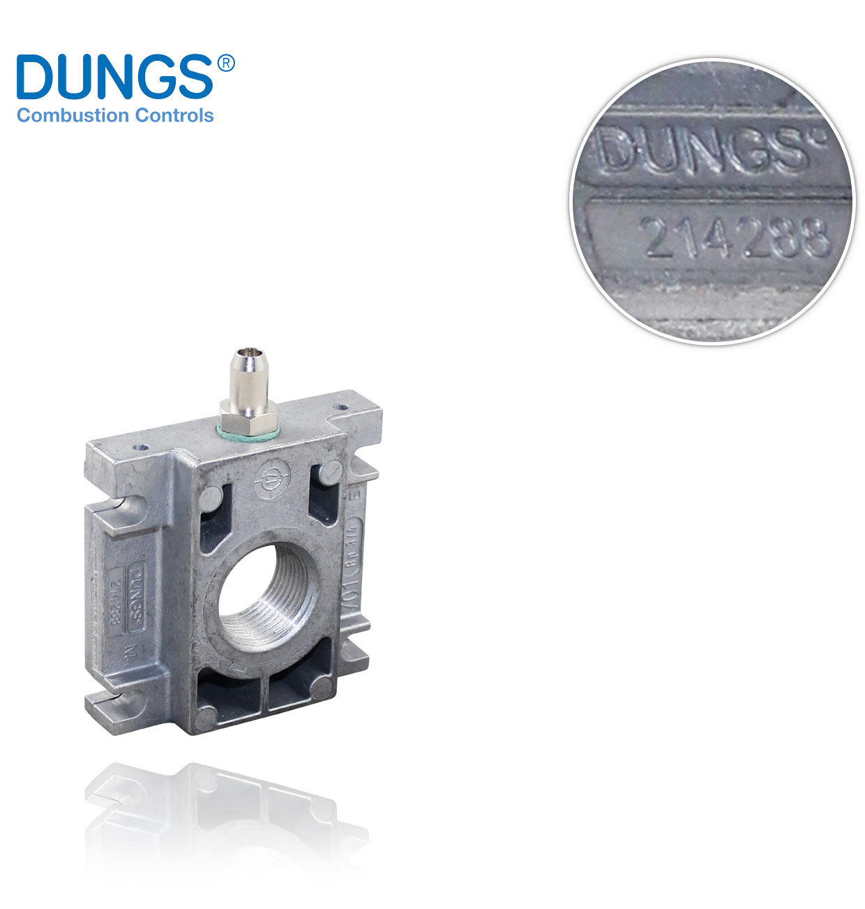 (231230) DUNGS 3/4" FLANGE FOR MBC 300/ DMV-D 507 WITH E.C. PRESSURE SOCKET