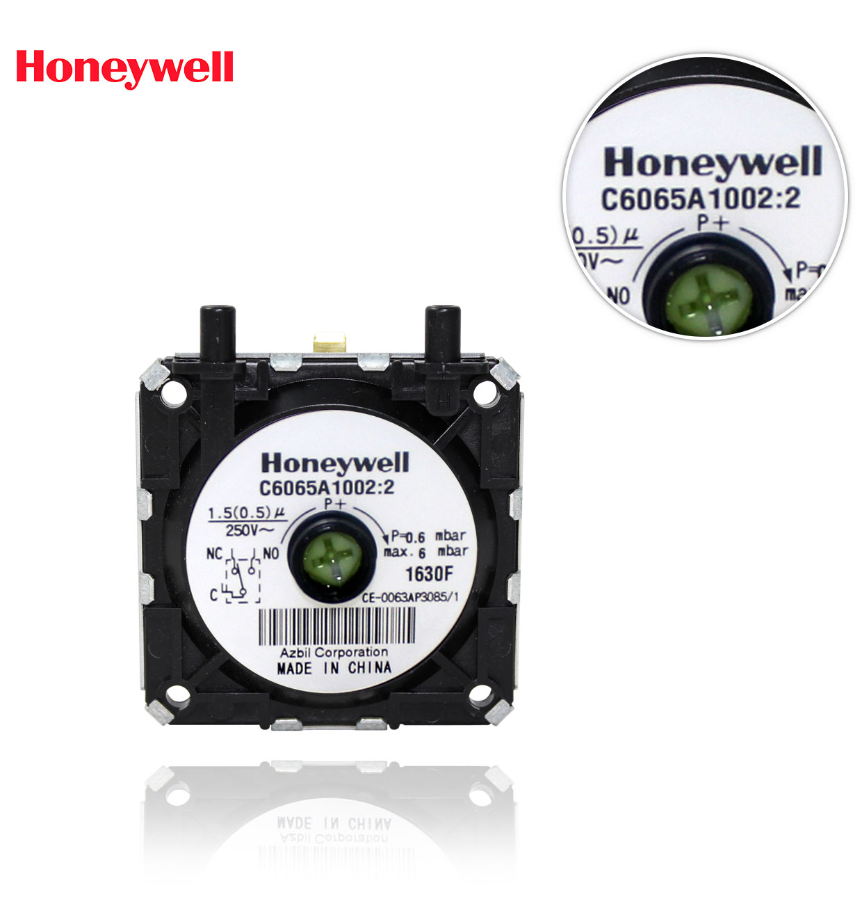 C 6065 A 1002 HONEYWELL DIFFERENTIAL PRESSURE SWITCH