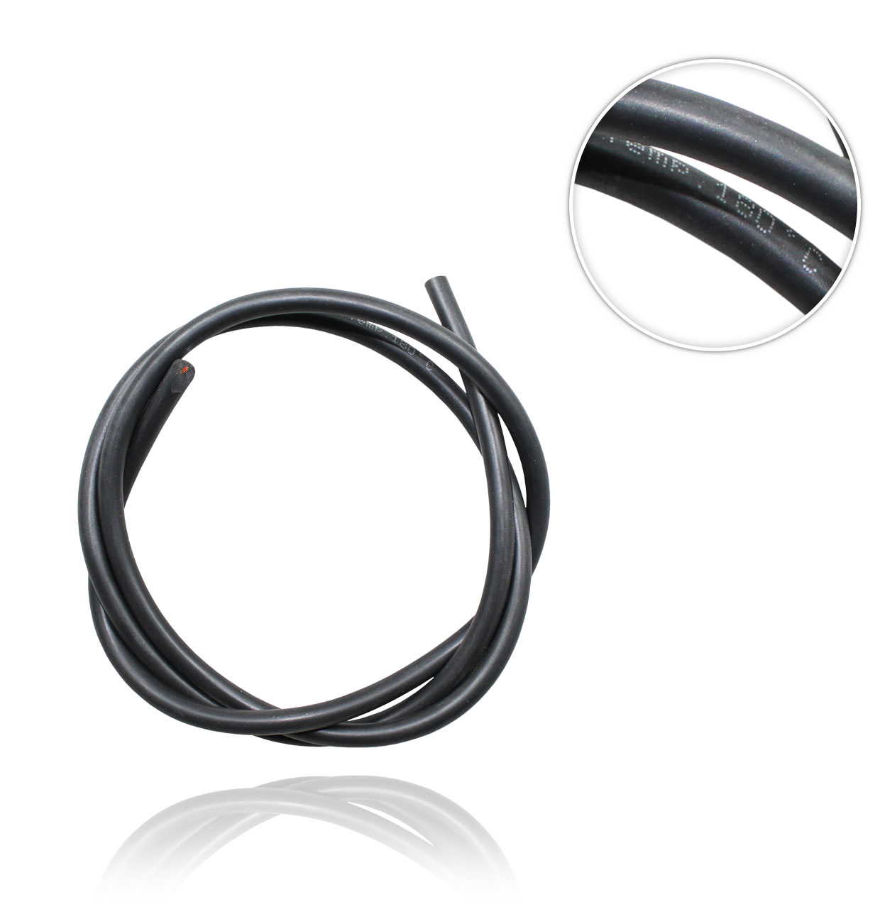 AT SILICONE BLACK CABLE 1.5  - 6.35/6.7mm.