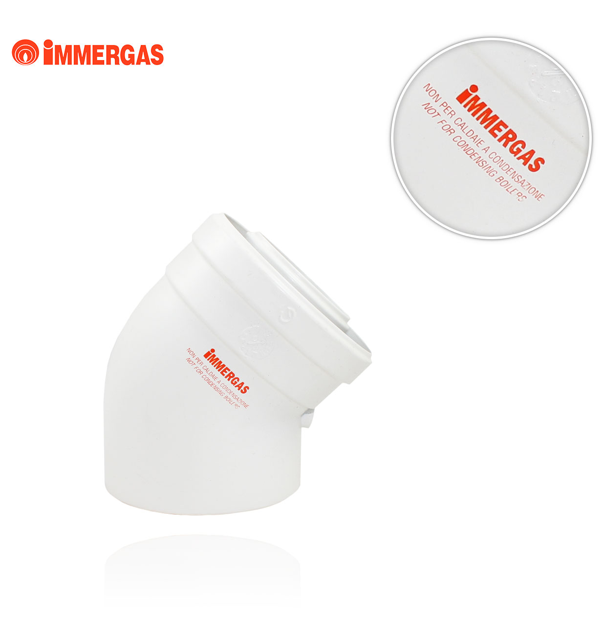 45º 60/100 IMMERGAS CONCENTRIC ELBOW