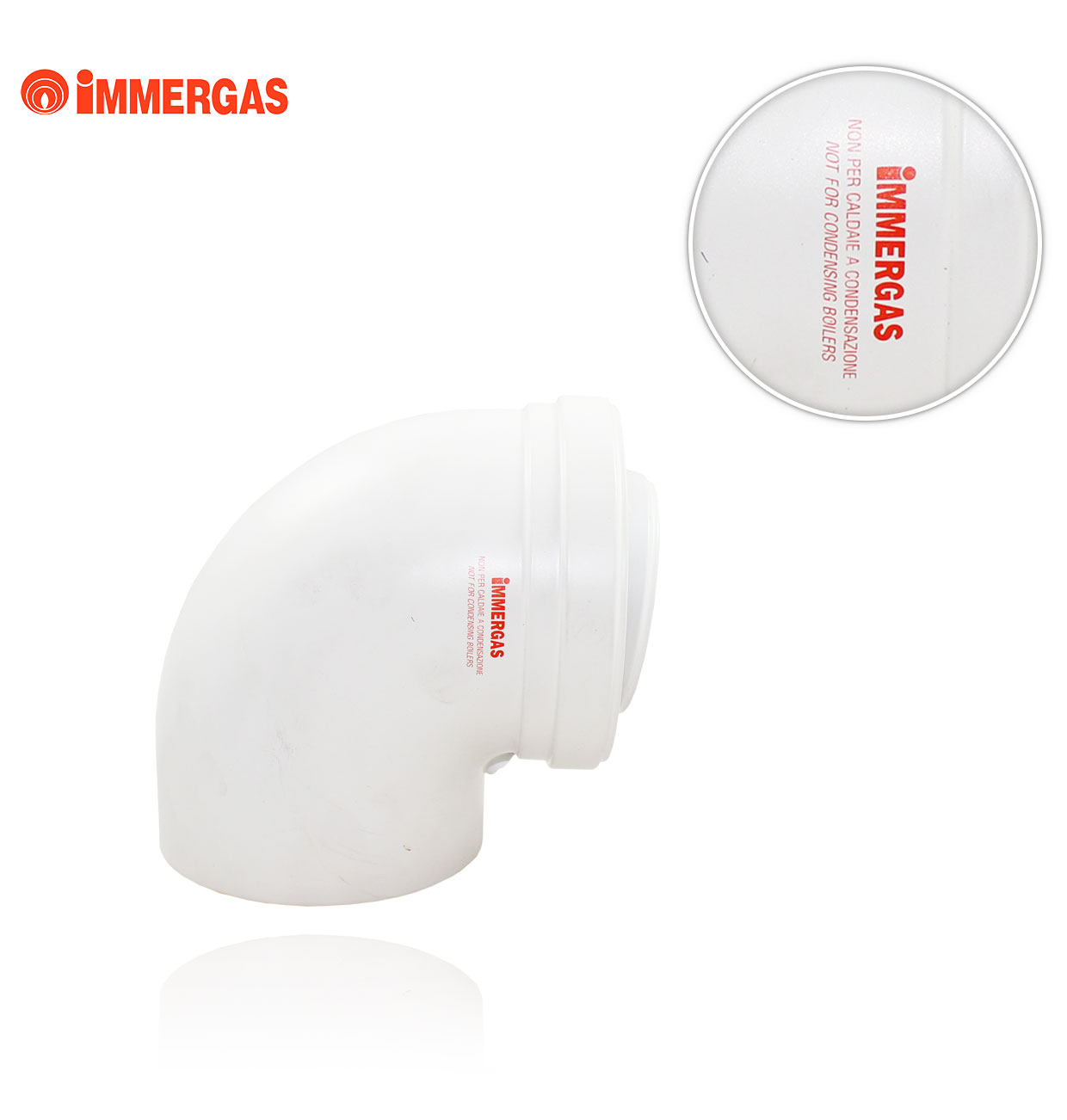 90º 80/125 IMMERGAS CONCENTRIC ELBOW