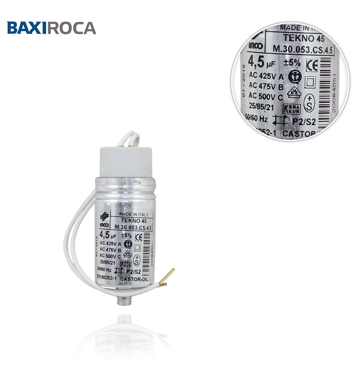 ROCA 121302944 4.5µF NEO-TRONIC 2-3-4RS CAPACITOR