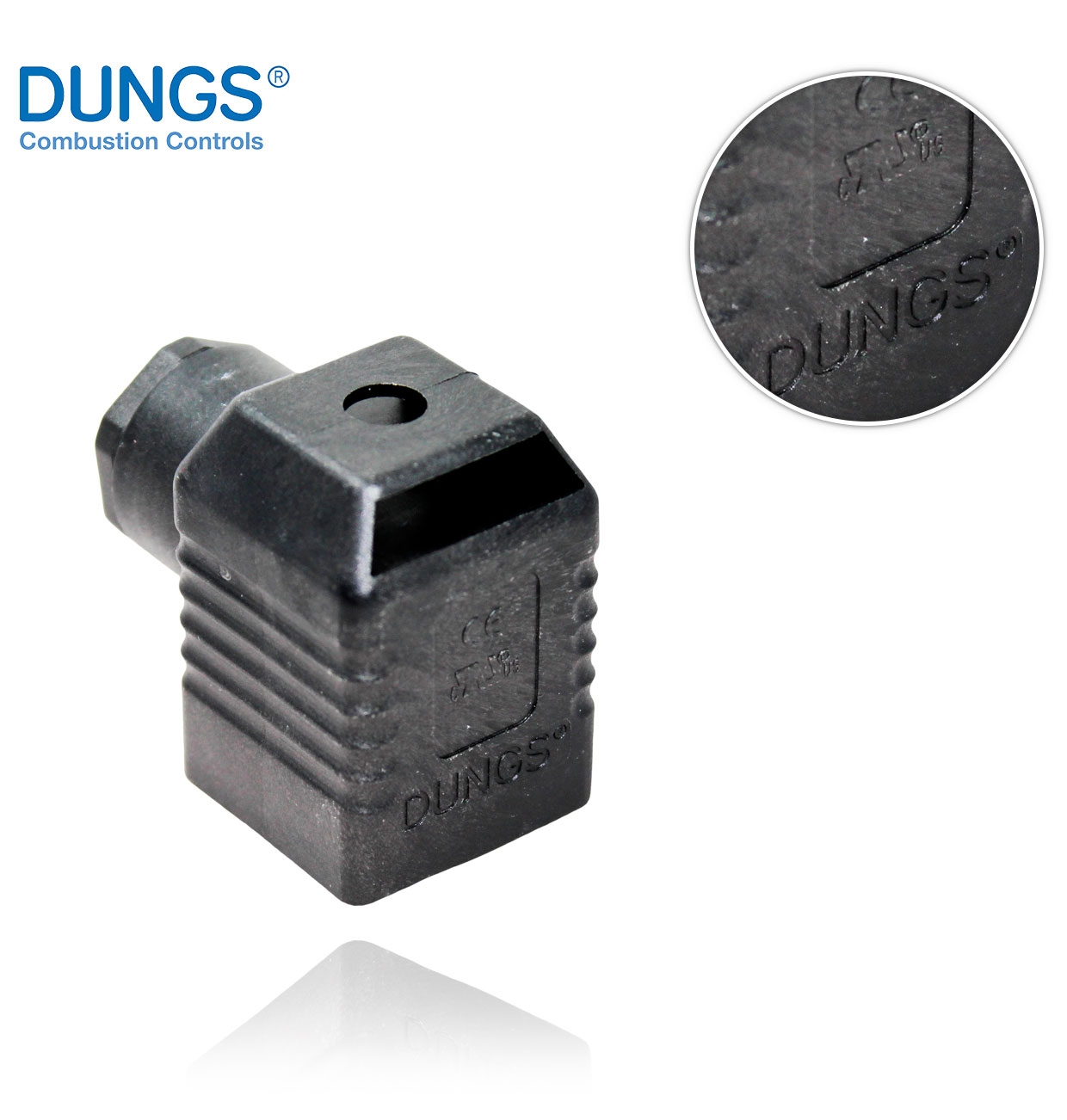 BLACK 3 pole CONNECTOR + EARTH FOR DUNGS MB-, MBC, DMV- ETC.