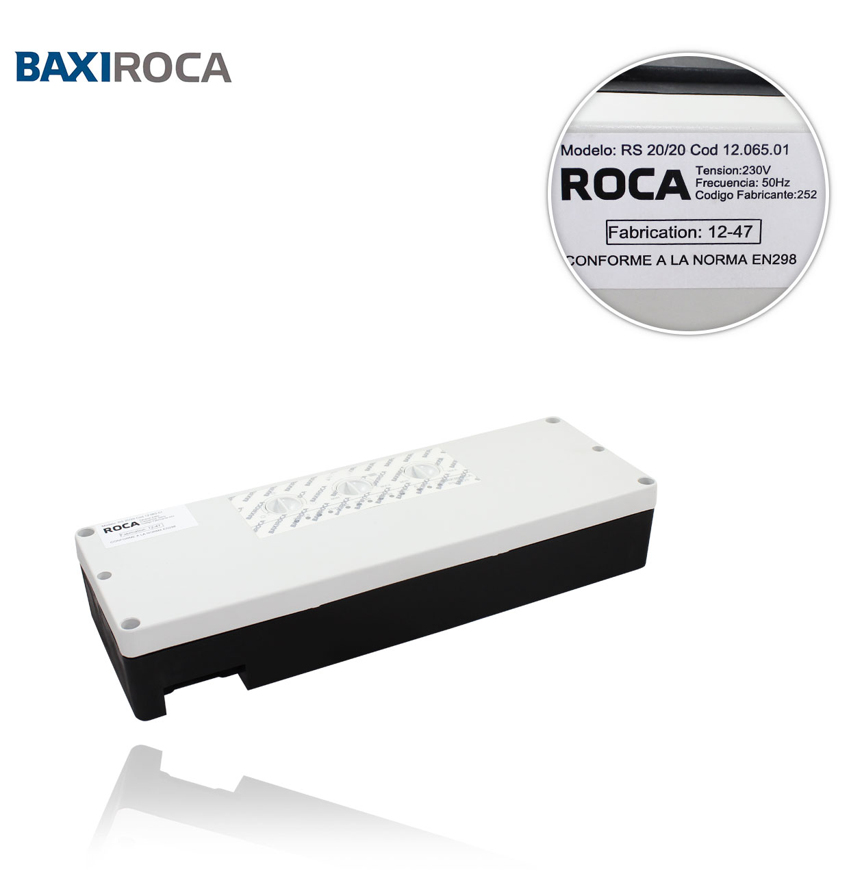 ROCA 122120650 RS-20/20 (V.00) BOILER CONTROL PANEL