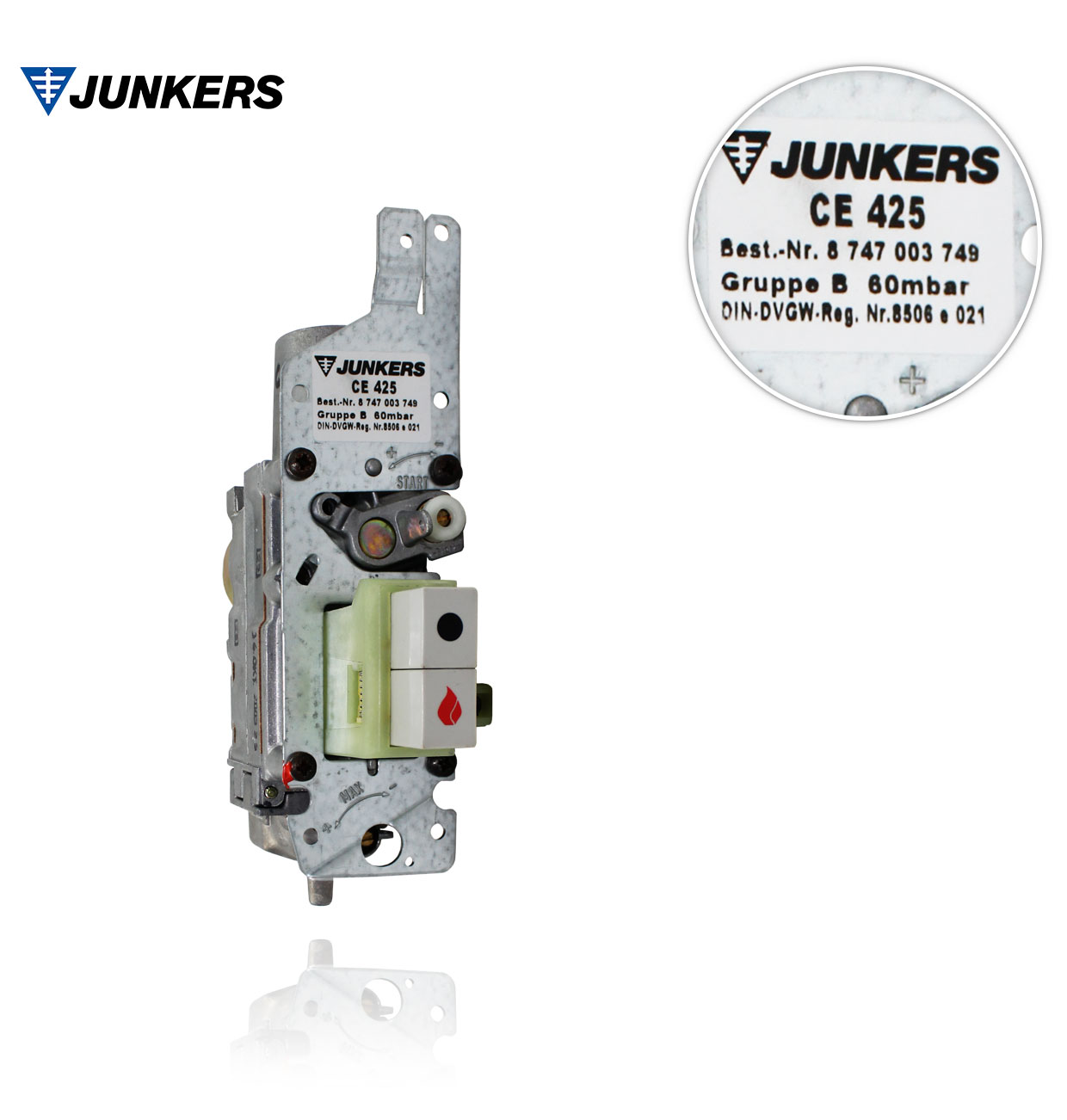 JUNKERS 8717001325 GAS VALVE BODY