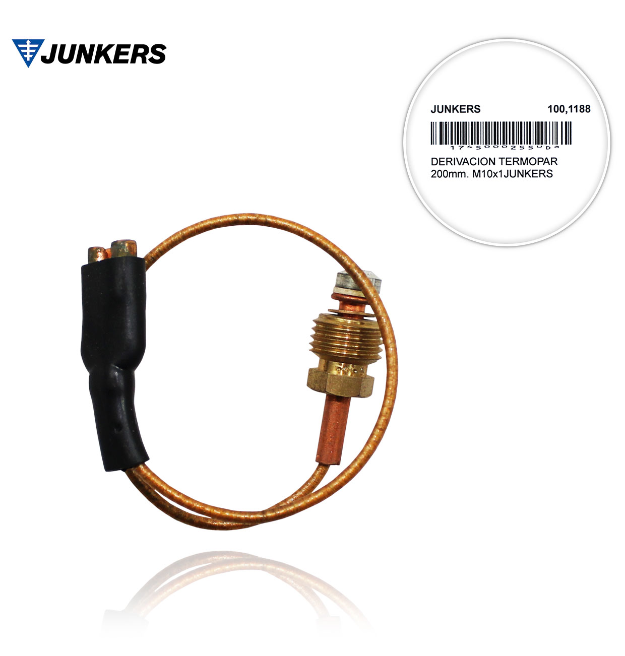 200mm. M10x1JUNKERS DERIVATION THERMOCOUPLE