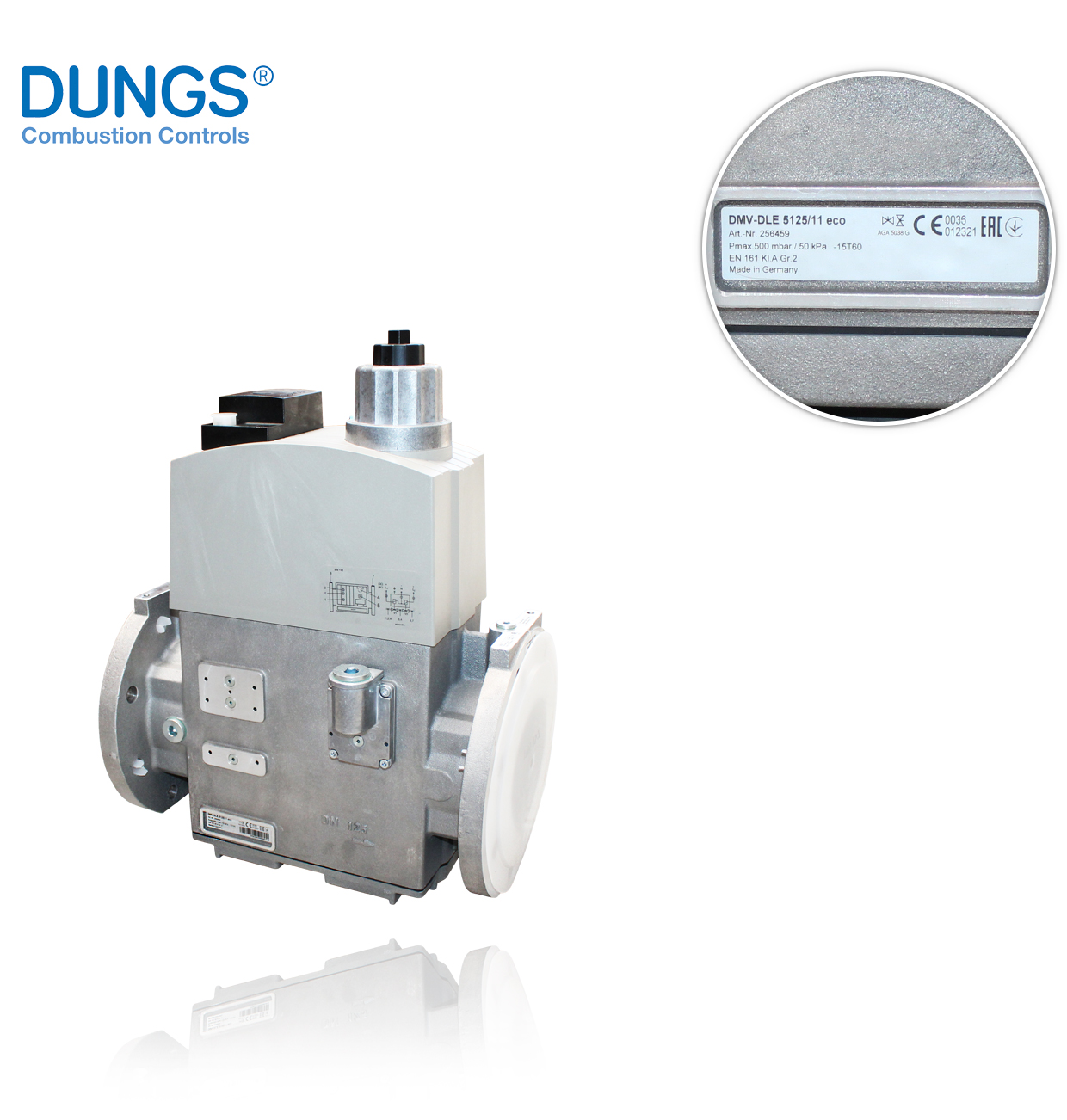DMV-DLE ECO 5125/1  DN125  230V  50-60 HZ (256459) DUNGS DOUBLE SOLENOID VALVE