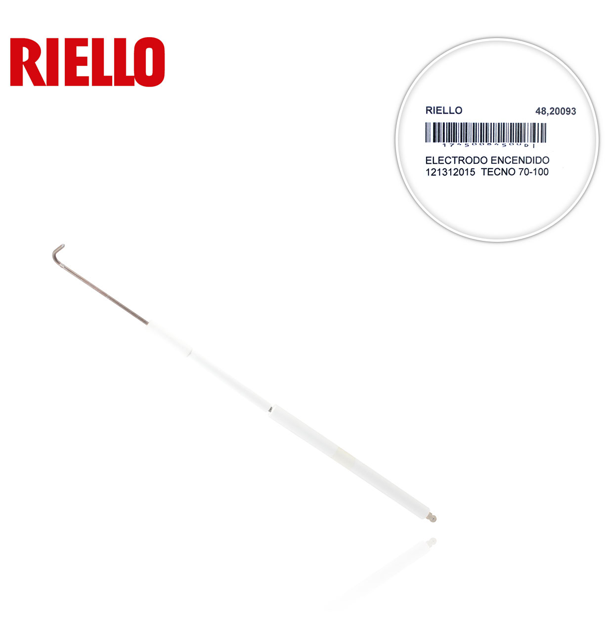 RIELLO 3012015 70-100 G/GM TECNO SHORT HEAD IGNITION ELECTRODE