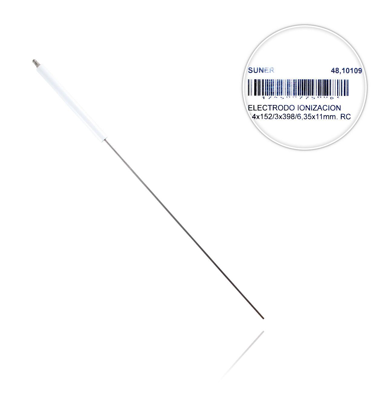 14x152/3x398/6.35x11mm RC IONISATION ELECTRODE
