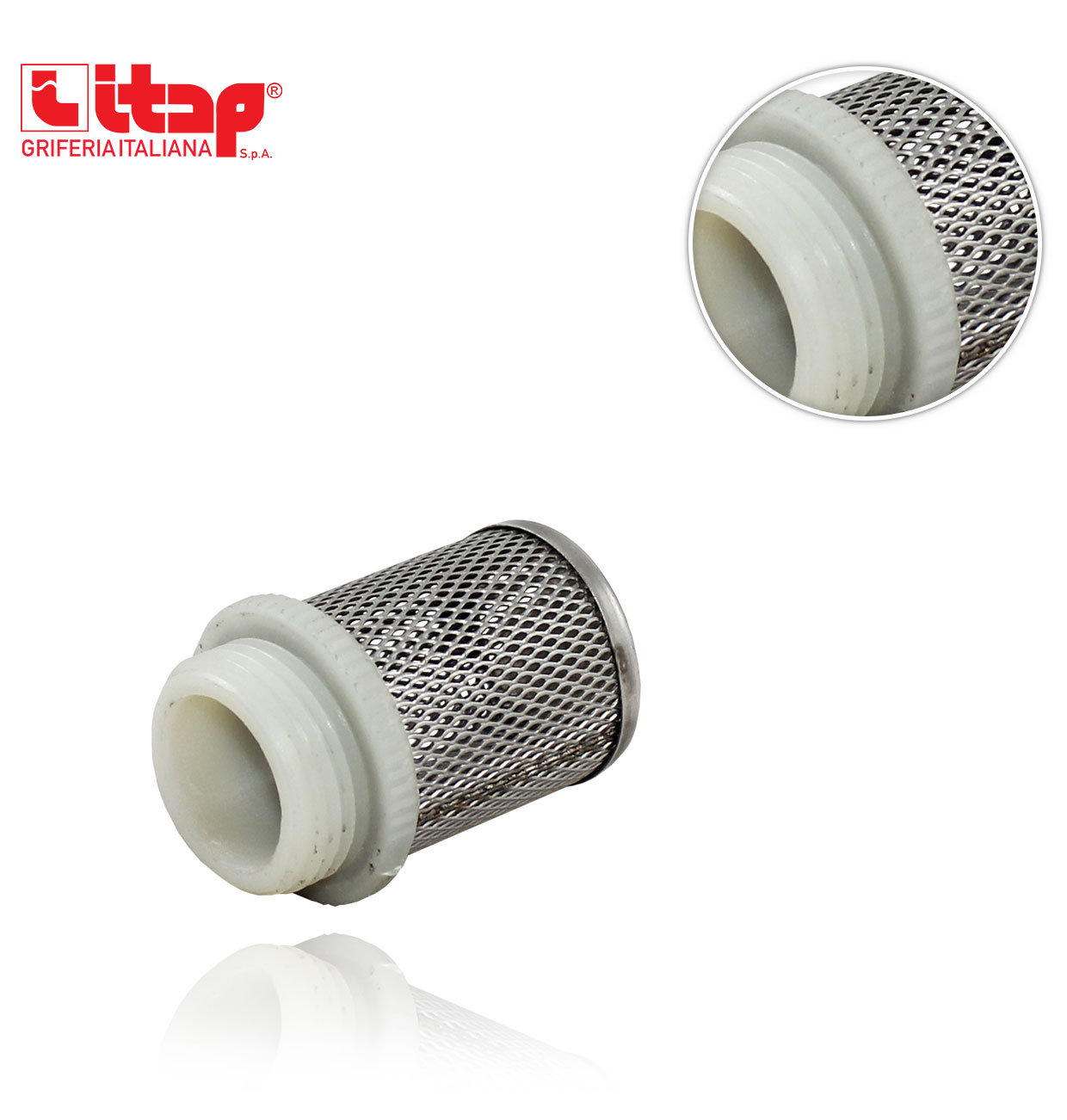 1" STAINLESS STEEL FILTER FOR FOOT VALVE with 6.6 nylon fitting