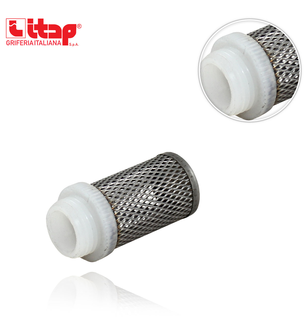 1/2" STAINLESS STEEL FILTER FOR FOOT VALVE with 6.6 nylon fitting