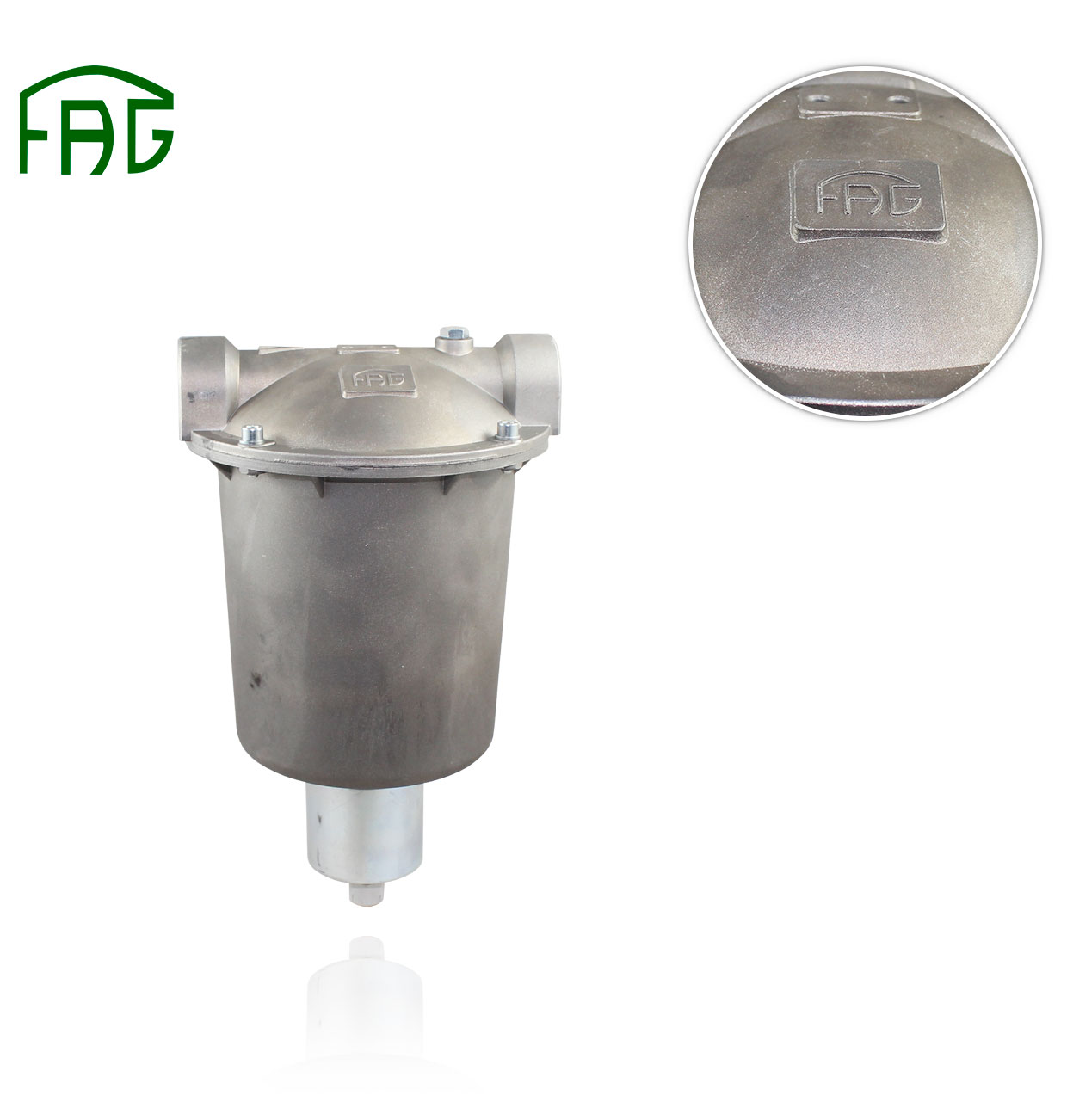 R1" 100microns FAG ALUMINIUM FILTER WITH THERMOSTAT AND 300W 220V HEATING ELEMENT