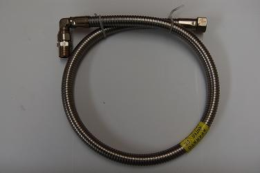1000mm 1/2" F stainless steel  UNE60715 GAS LINK with safety valve