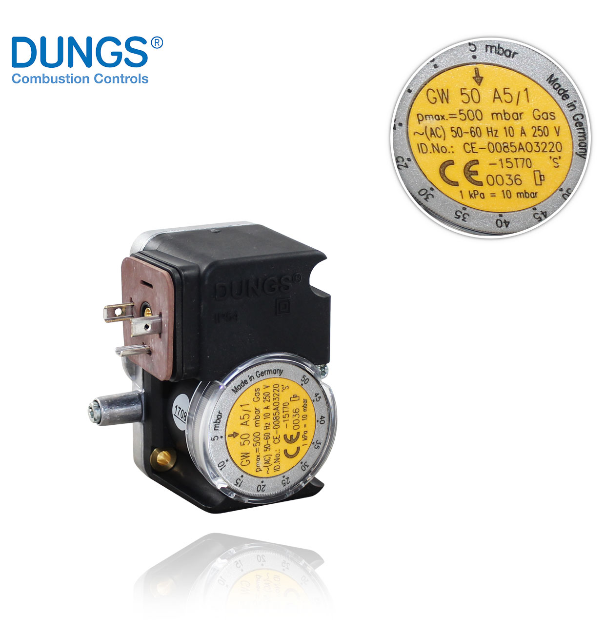 GW   50 A5/1  PRESSURE SWITCH DUNGS