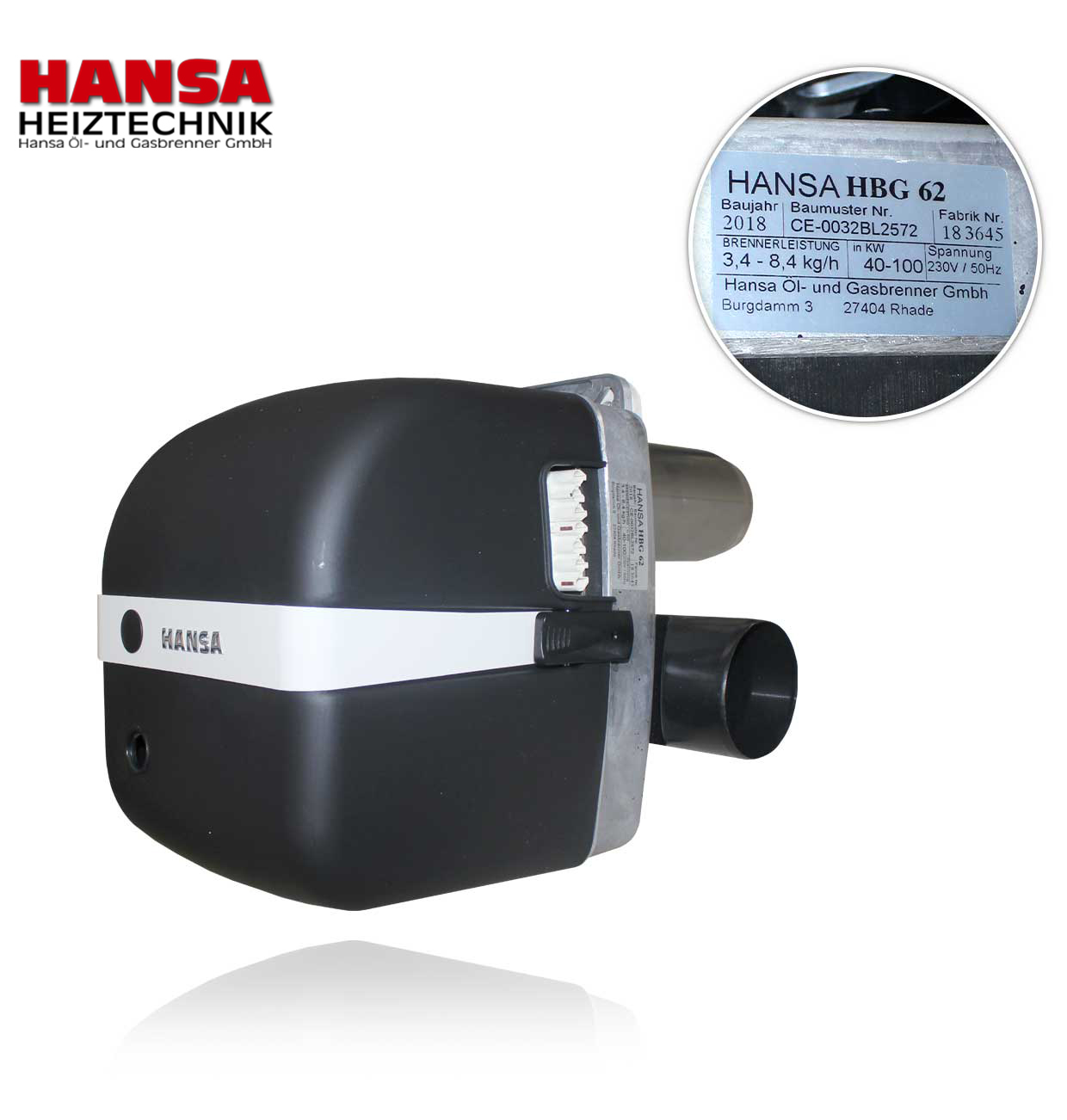 HBG 62  40-100kw with HANSA preheater