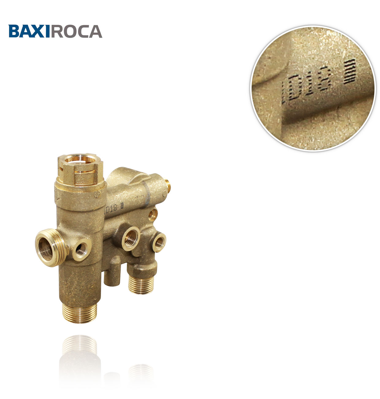 PLATINUM HYDROBLOCK WITH 3-WAY VALVE (WITH BYPASS) ROCA 125569604