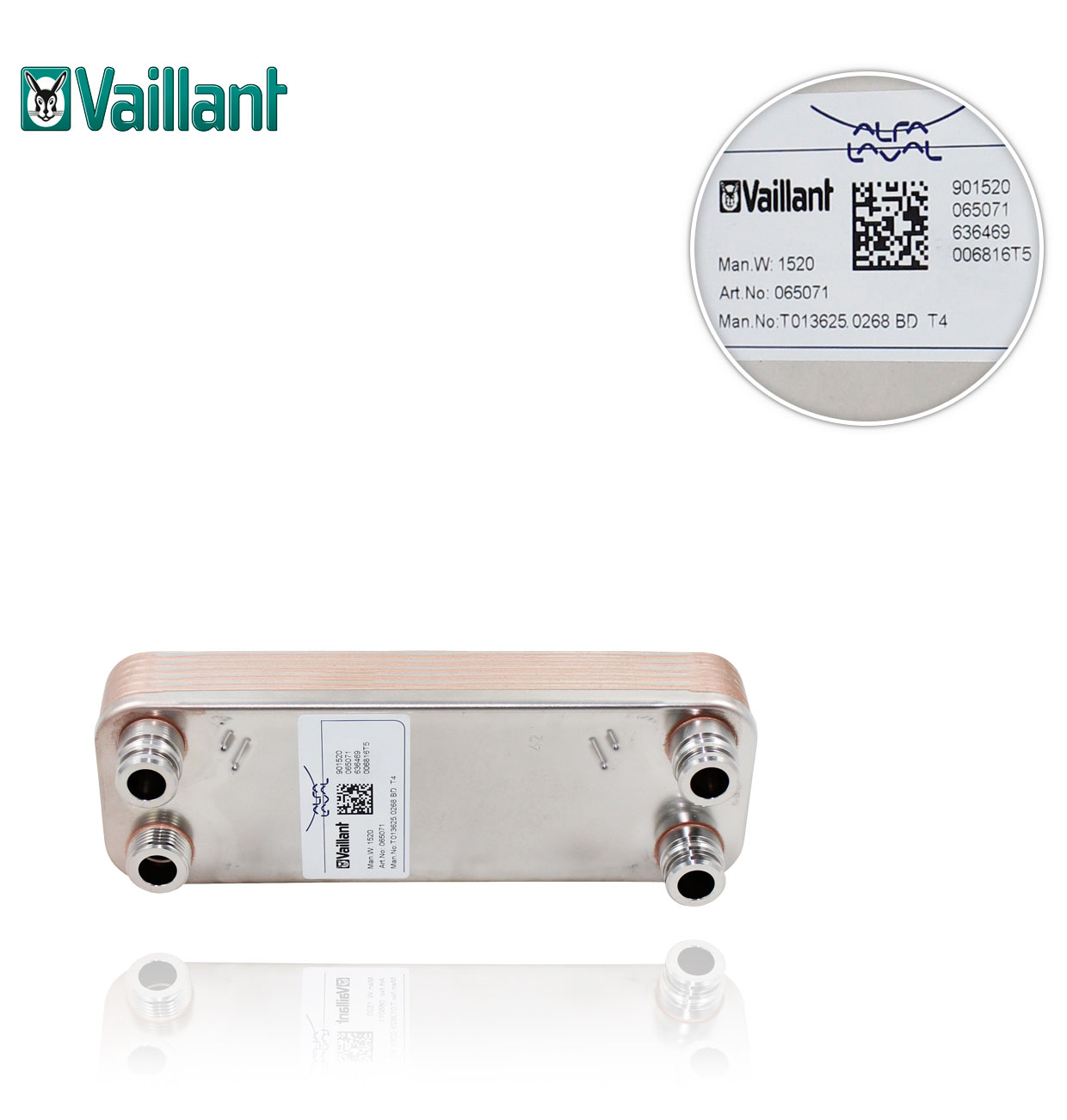 VAILLANT 0020073794 12 PLATE EXCHANGER