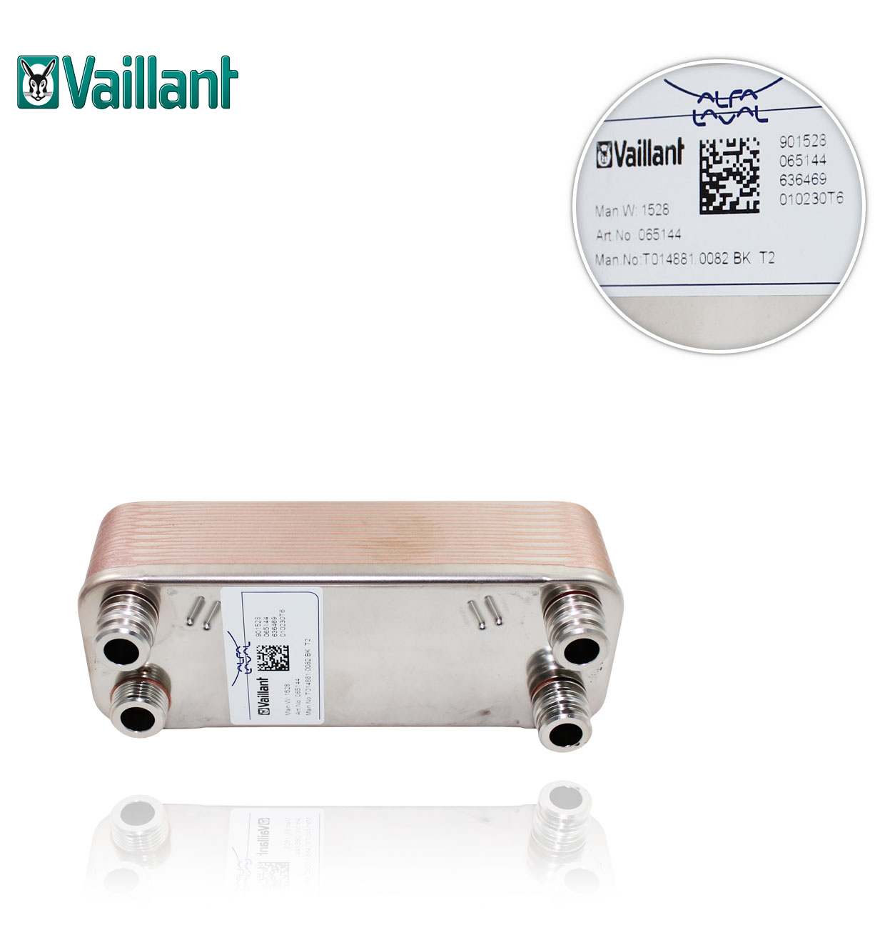 VAILLANT 065153 20 PLATE EXCHANGER
