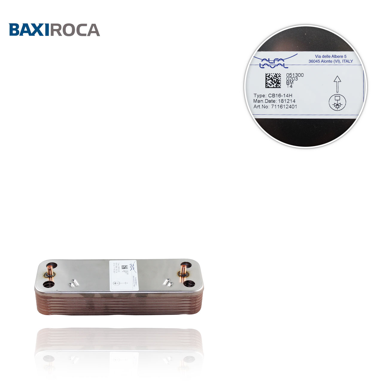 ROCA 7218512 NOVANOX 28- MAX 31 PLAT COM-PLUS 28 V.01 PLATE EXCHANGER