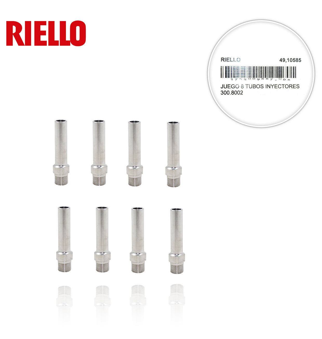 RIELLO 3008002 SET OF INJECTOR TUBES (8 units)