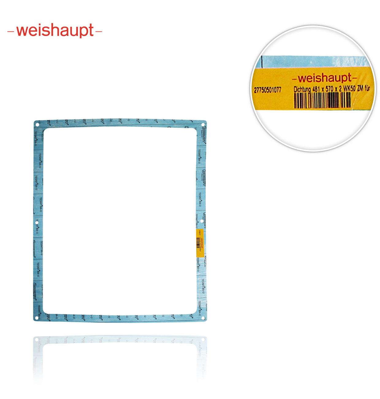 8x540x392 GASKET for WEISHAUPT  27750501197 WK50
