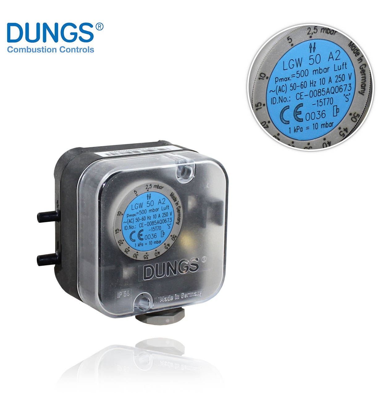LGW 50 A2 PRESSURE SWITCH DUNGS