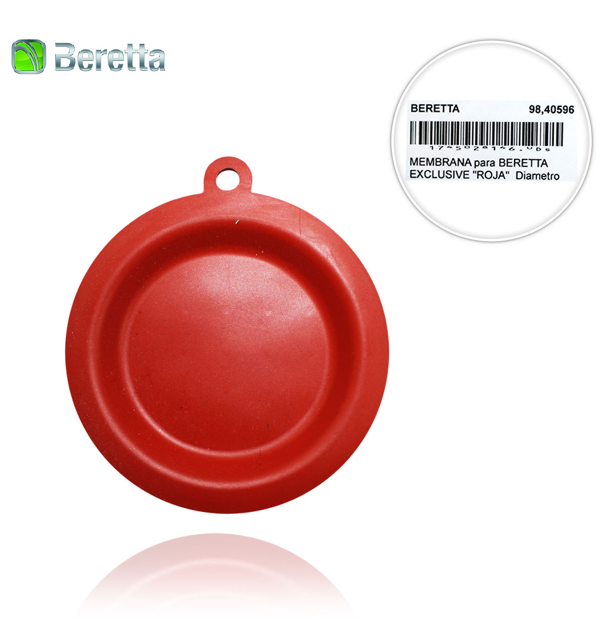 78mm diameter "RED" MEMBRANE for BERETTA EXCLUSIVE