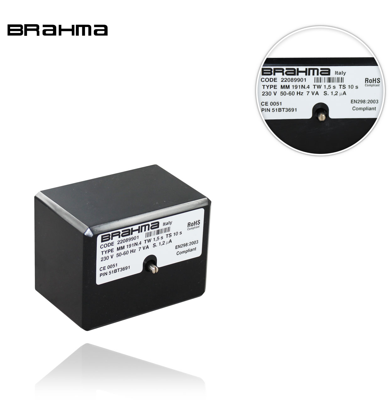MM 191.4 TW1.5 TS10S 220V 8KW BRAHMA GAS EUROBOX CONTROL BOX