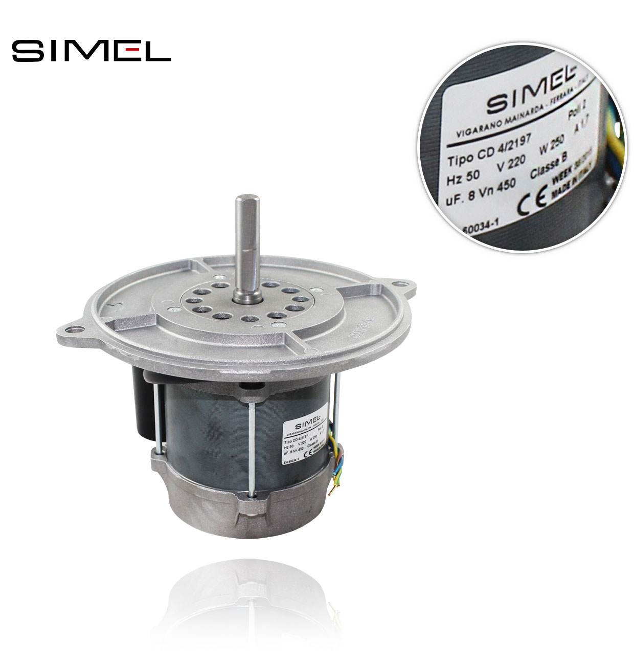 SIMEL MOT-2197 CD/4-2197  220V/50Hz  250W MOTOR