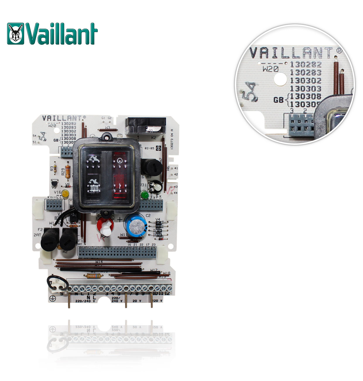 VAILLANT 130312 ELECTRONIC PUSH-BUTTON PANEL FOR VCW