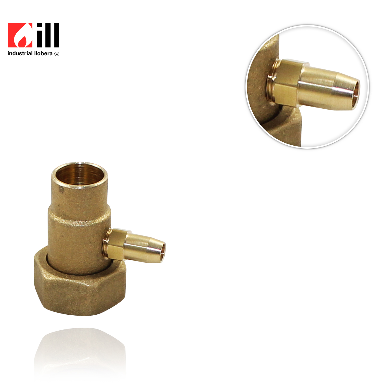 3/4"x15 BRASS FITTING WITH threaded NG PURGER