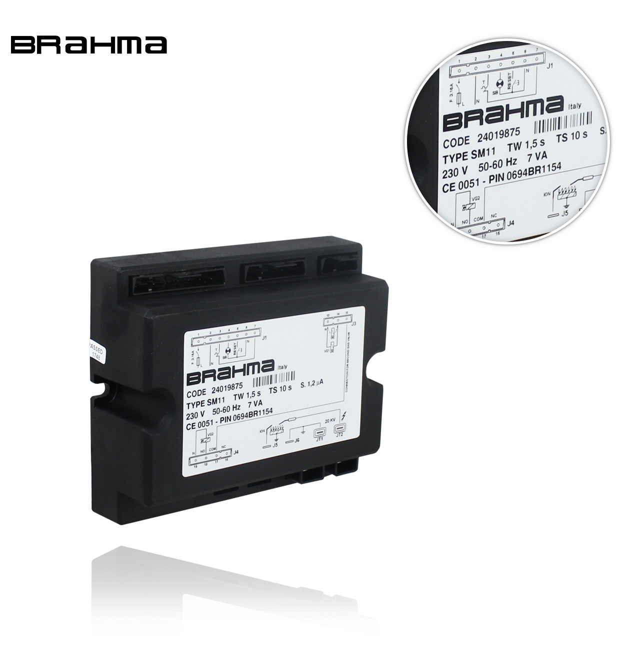 SM 11 TW1.5 TS10 BRAHMA EUROFLAT GAS CONTROL BOX
