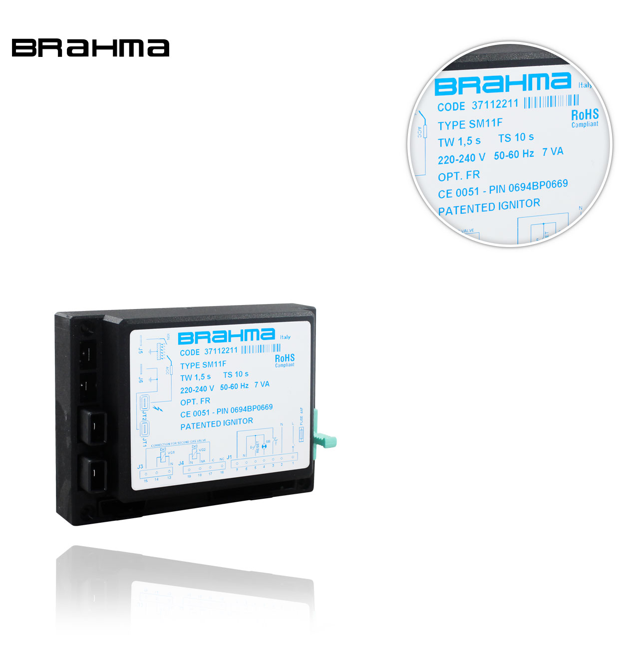 SM 11F TW1.5 TS10   BRAHMA EUROFLAT GAS CONTROL BOX