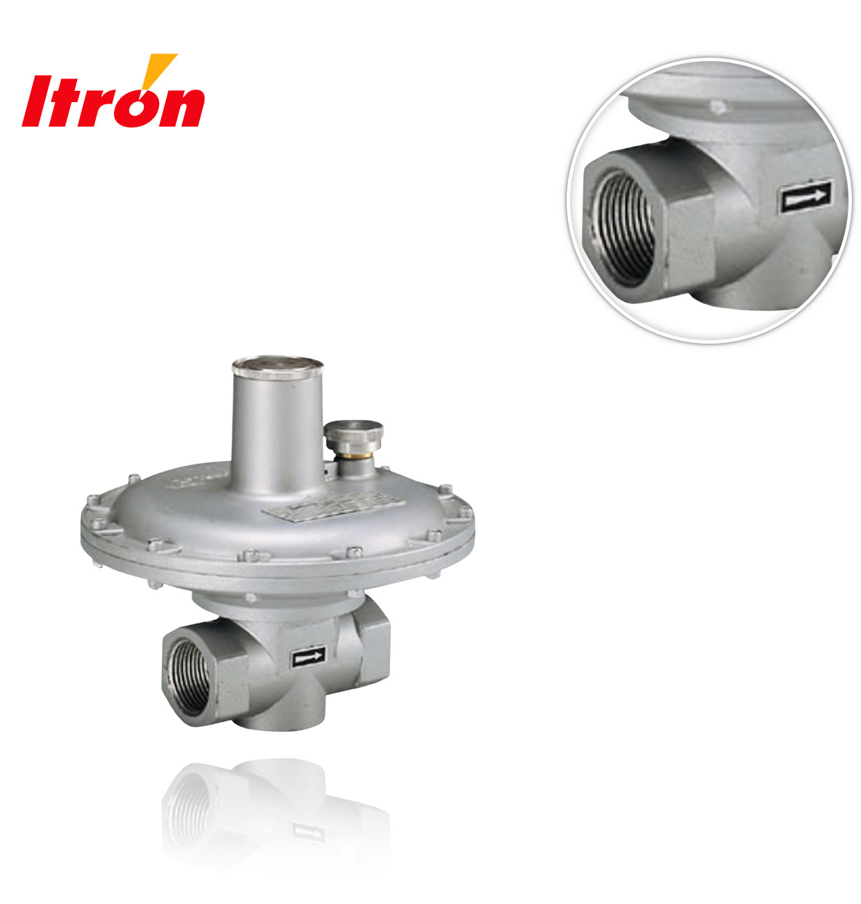 ITRON SRV 801  1"X1" ALUMINIUM GAS  Adjustment range (Wu): 15 to 240 mbar  EXHAUST VALVE