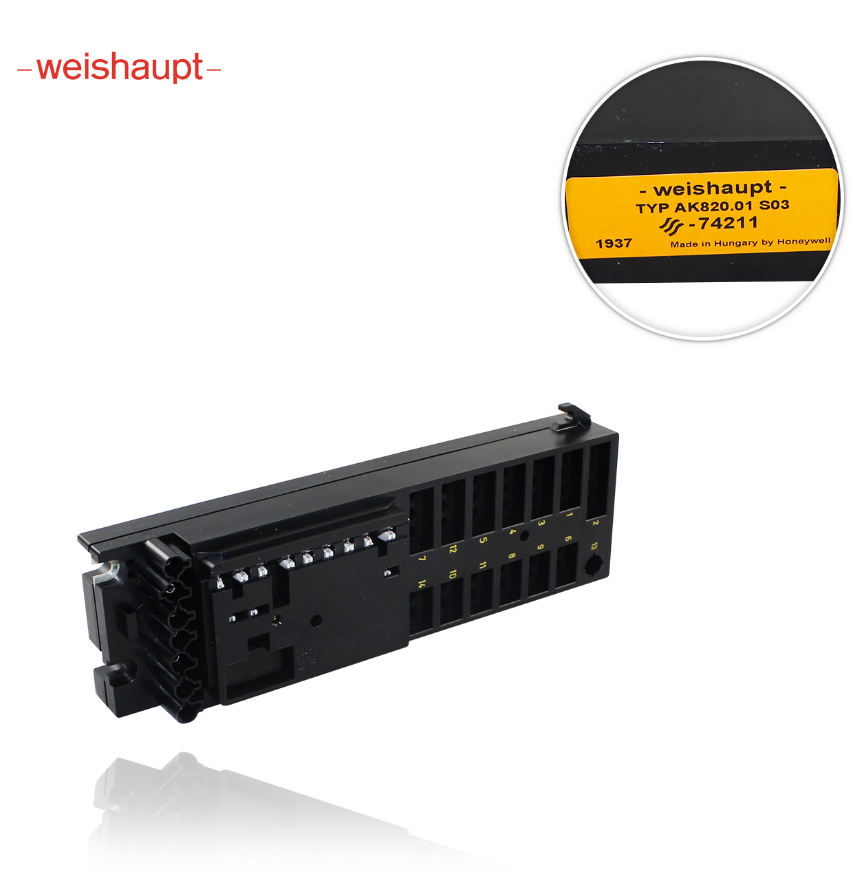 WEISHAUPT 23220012062 AK 820.01 S03 CONNECTION TERMINAL for WG10-A/WG20-A