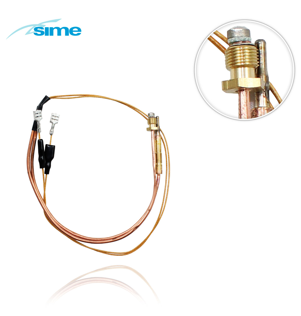 300+450mm. THERMOCOUPLE WITH FASTON  SIME 6180011A