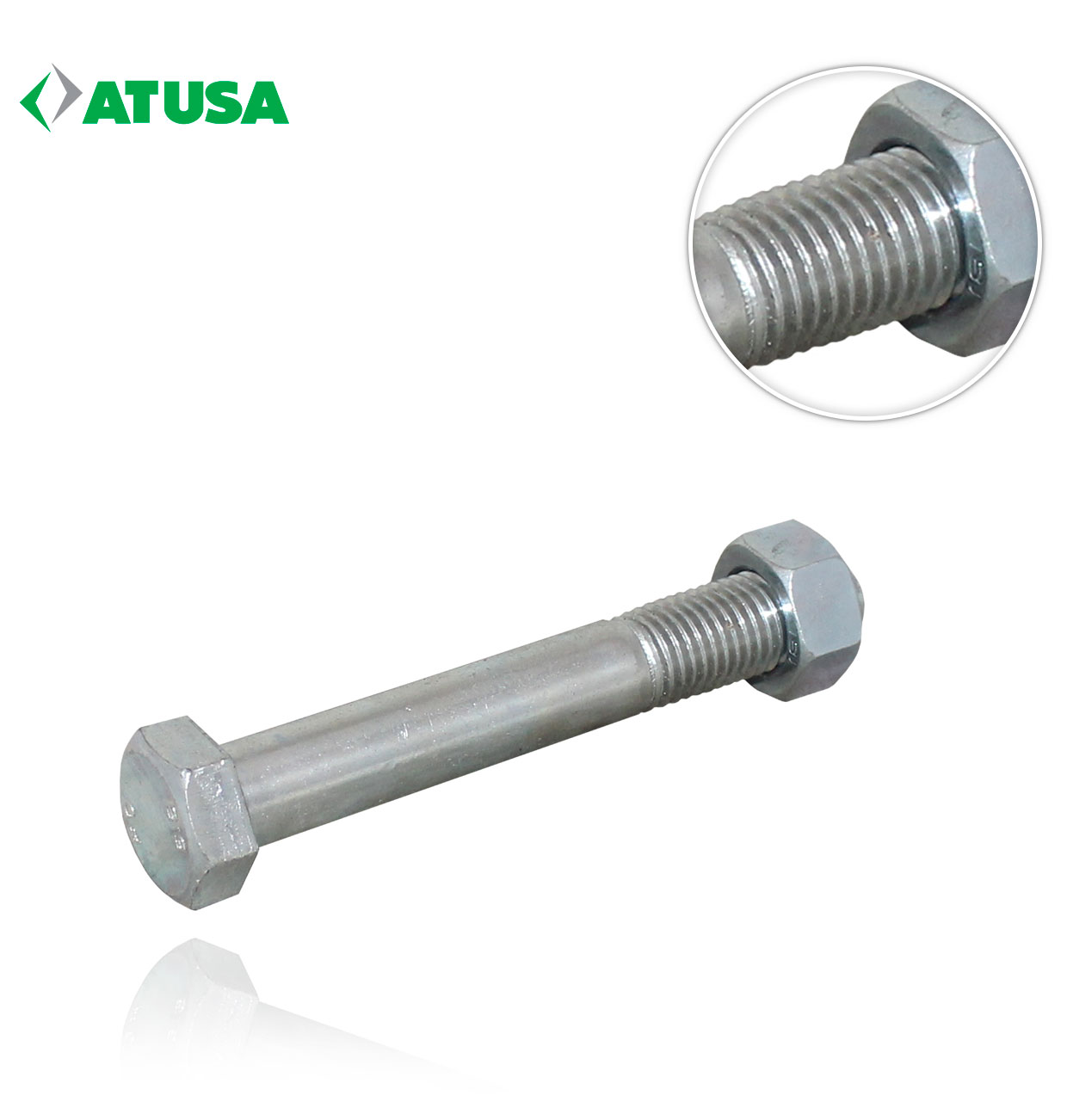 SCREW WITH M16-110 ZINC-PLATED NUT