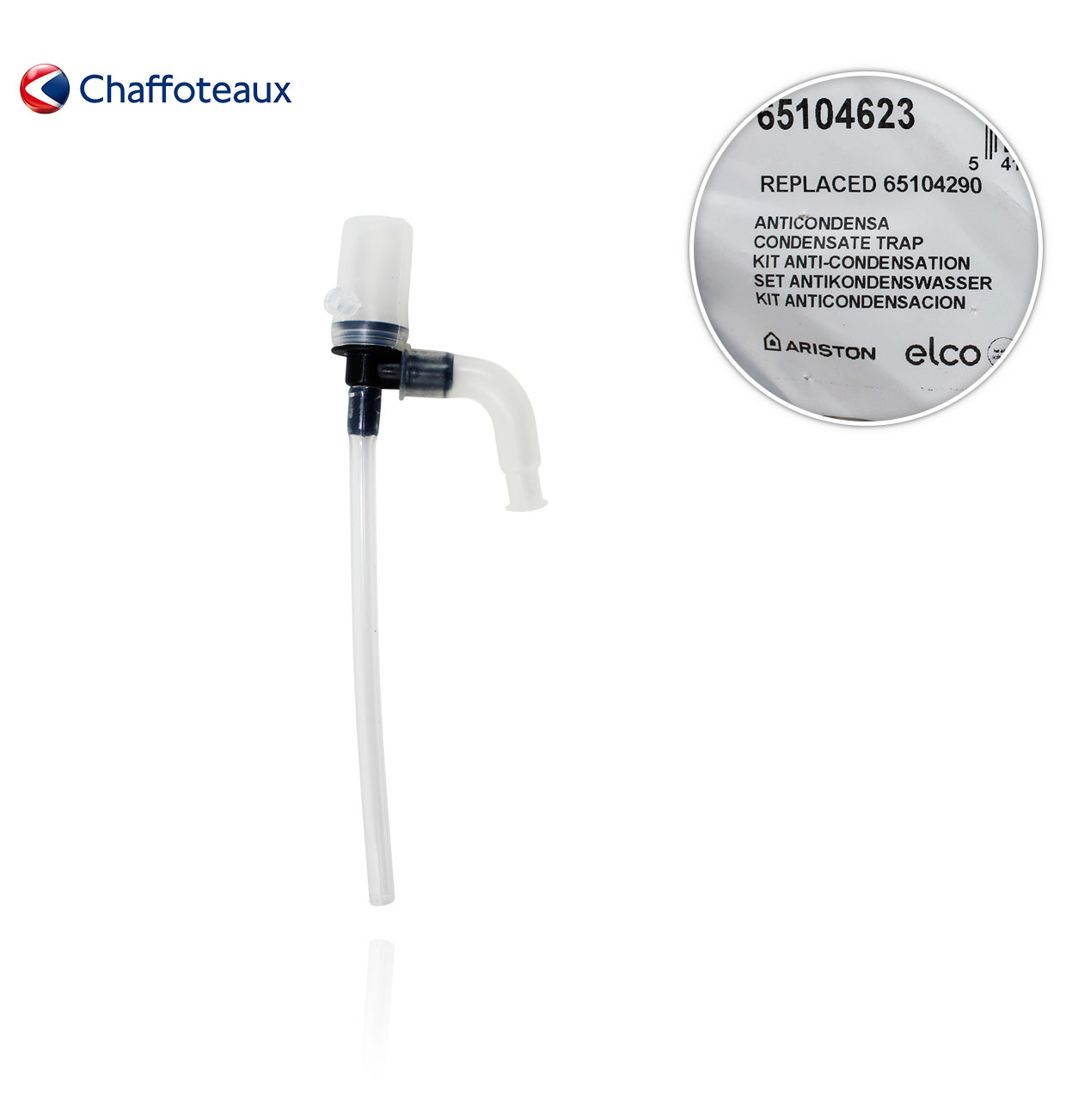 CHAFFOTEAUX 65104623 CONDENSATION TUBE