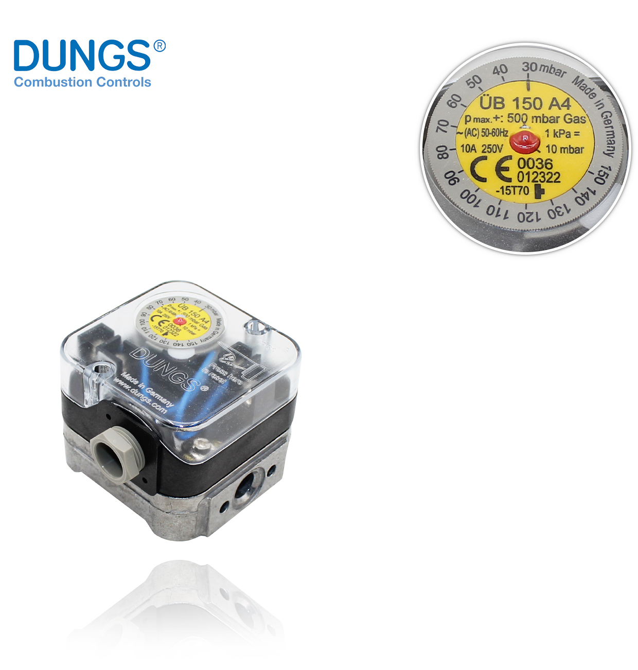 UB 150 A4 138630 DUNGS HIGH GAS PRESSURE SWITCH