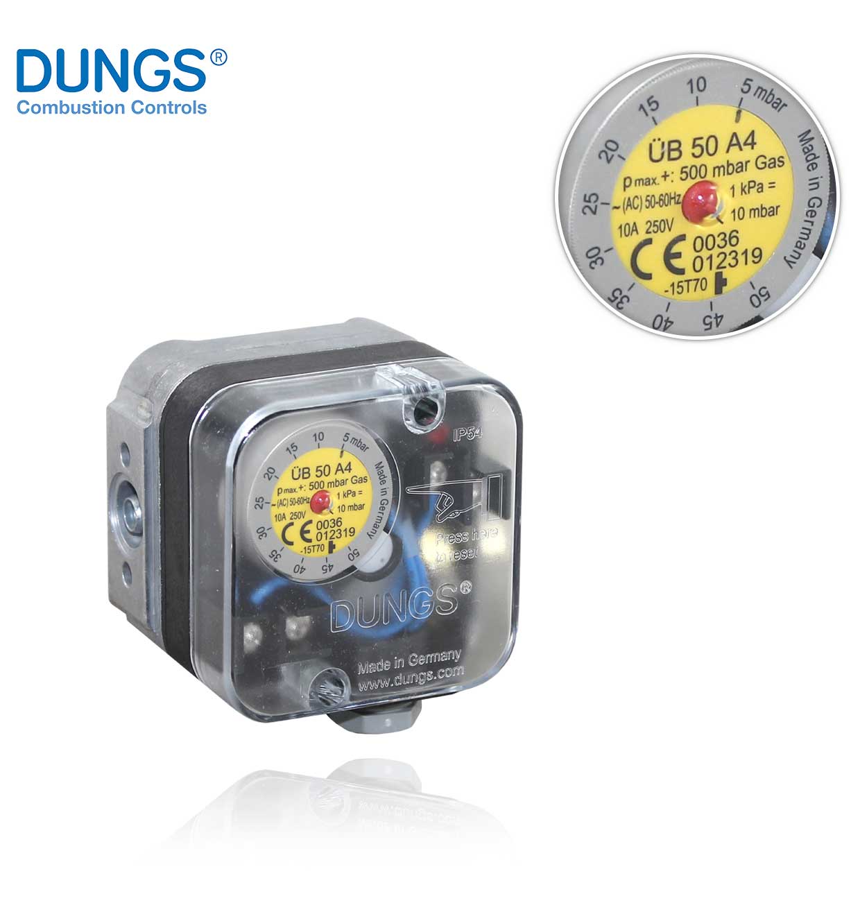DUNGS 210537 ÜB 50 A4 2.5-50mbar. PRESSURE SWITCH
