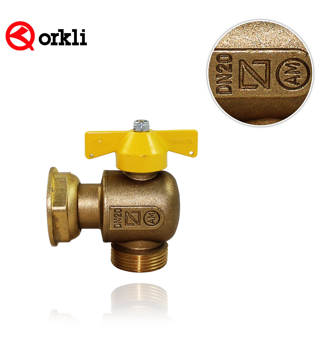 7/8" natural gas METER RIGHT-ANGLE BUTTERFLY VALVE