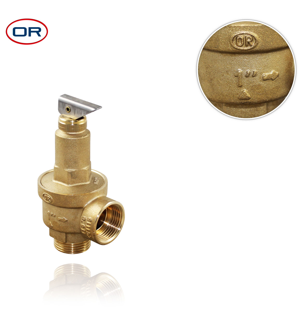 R1" 3bar MF SAFETY VALVE with membrane + fixed flow rate