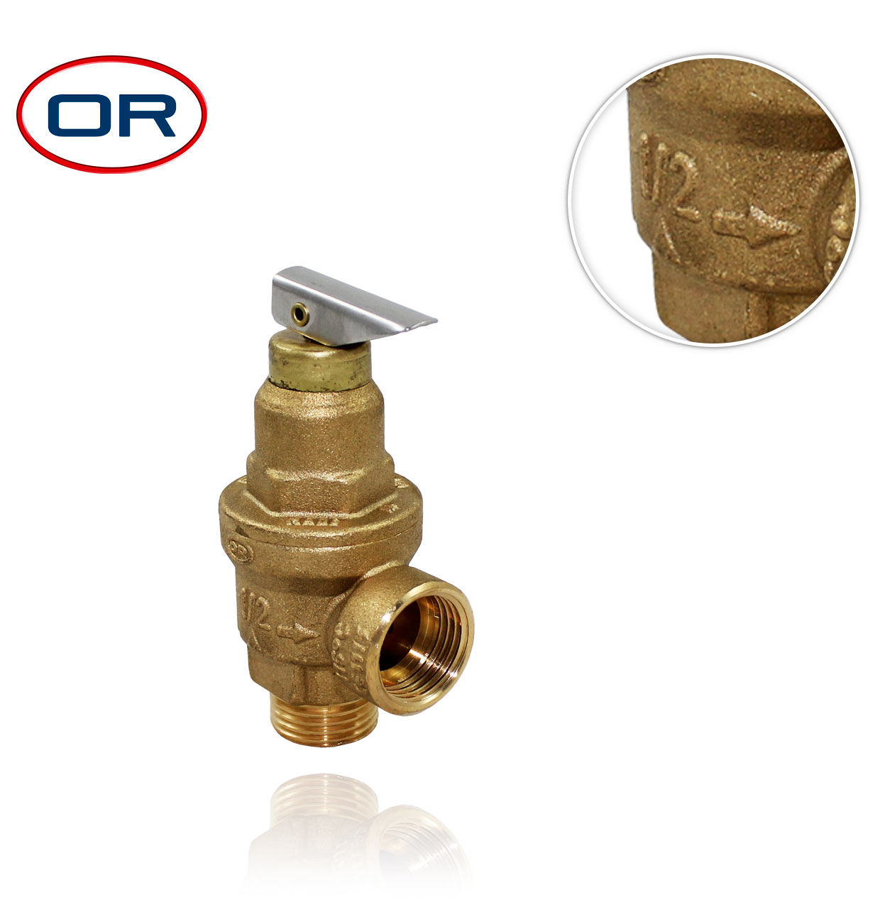 R1/2" 3bar MF SAFETY VALVE with membrane + fixed flow rate