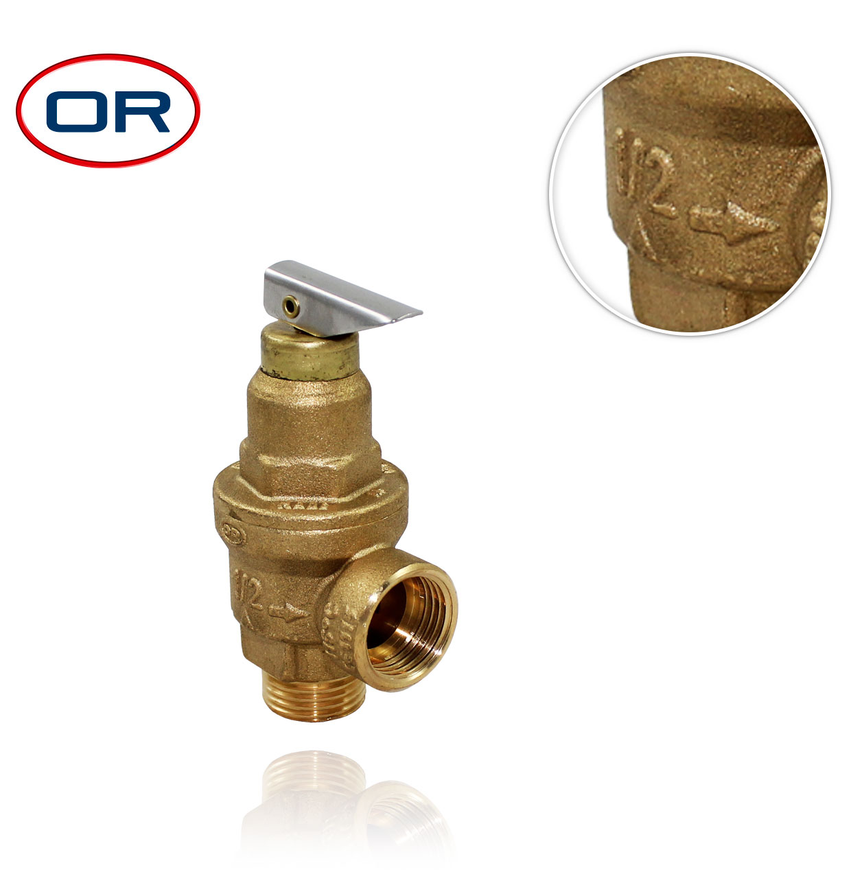 R1/2" 4bar MF SAFETY VALVE with membrane + fixed flow rate