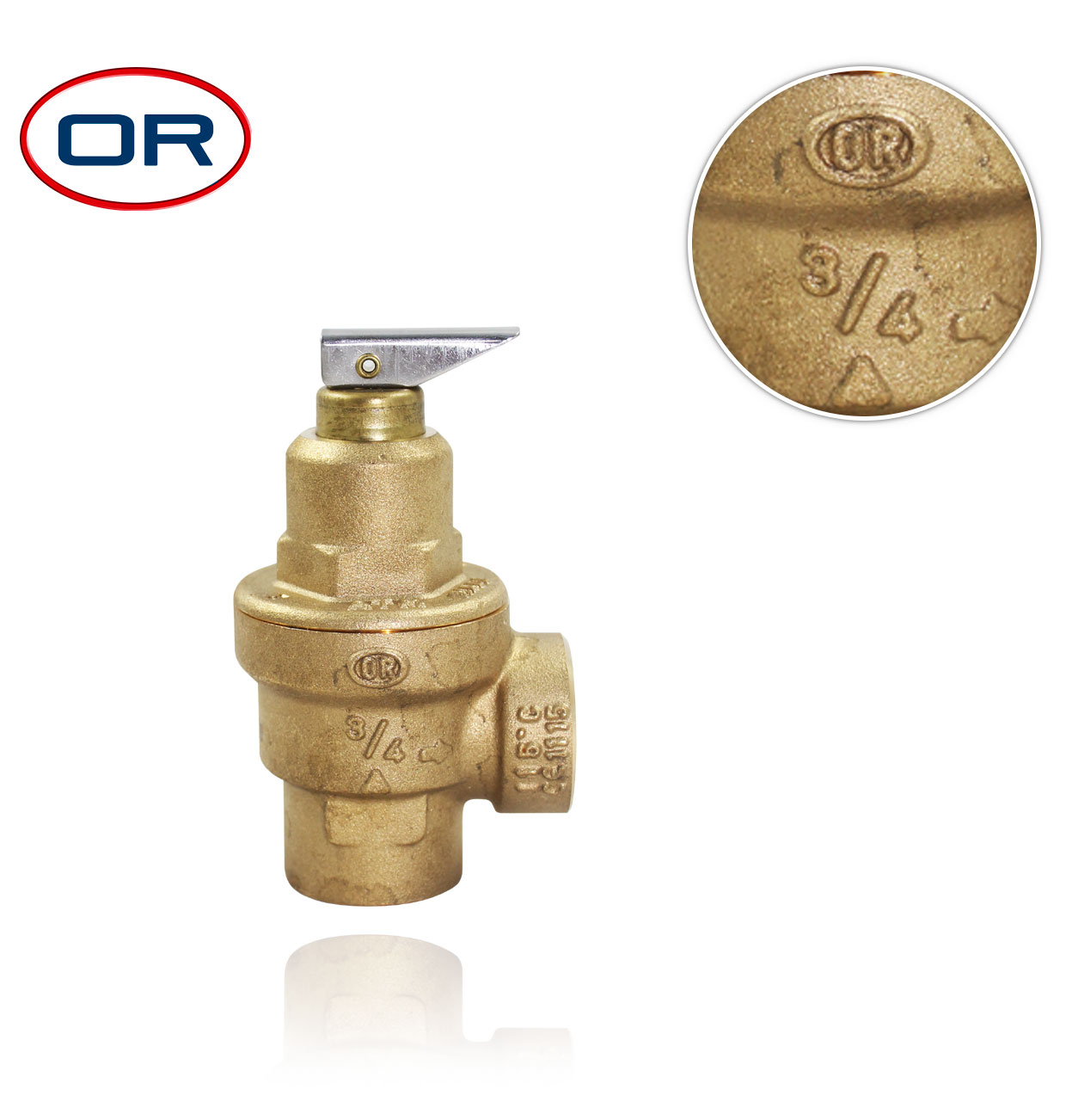 R3/4" 3bar FF SAFETY VALVE with membrane + fixed flow rate